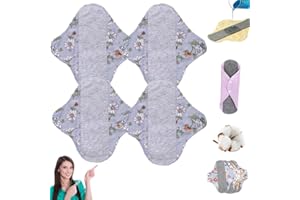 Leak-Proof & Washable Incontinence Pads,Reusable Women Cotton Sanitary Panty Period Liners Menstrual,Waterproof Breathable Gr