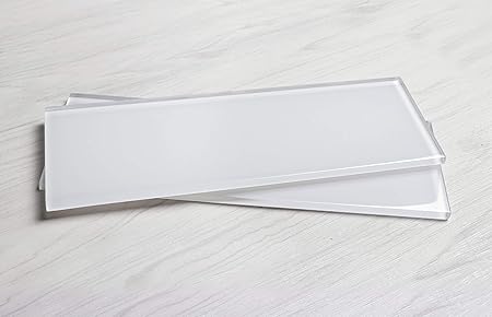 Glass Subway Backsplash Tile Kolors Series In White For Kitchen