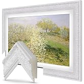 Tuscan Gloss White 65" Deco TV Frame for Samsung The Frame/Pro TVs