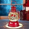 Christmas Snow Globes, Cardinal Christmas Water Globes with 8 Songs, 6H Timer Battery & USB Powered Glitter Snow Globe Music Box Suitable for Christmas Home Decorations Holiday Party Gifts