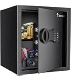Security Home Safe Box, Dual Lock Safe With Digital Keypad, Removable Shelf, Interior Box, Large Space For Money And Documents Storage, 2.0 Cubic Feet, Black - View #8