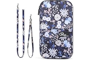 VanFn RFID Travel Passport Wallet, Family Passport Holder, Trip Document Organizer P.Travel Series