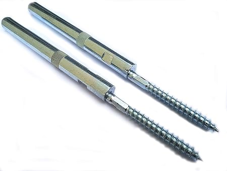 Regalbodenträger Doppelpack Tablarträger mit fester Stockschraube für versteckte Montage - Durchmesser:12mm