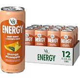 V8 Energy Orange Pineapple Energy Drink, 11.5 fl oz Can (12 Pack)