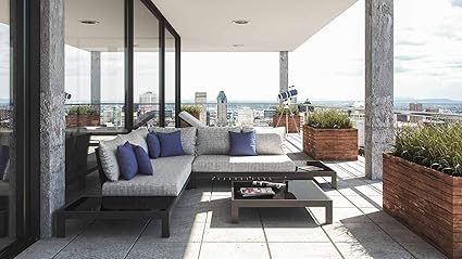 ARTELIA Valentino M Luxus Loungemöbel Set - Aluminium Premium Gartenmöbel Set für Terrasse, Garten und Wintergarten, Terrasse