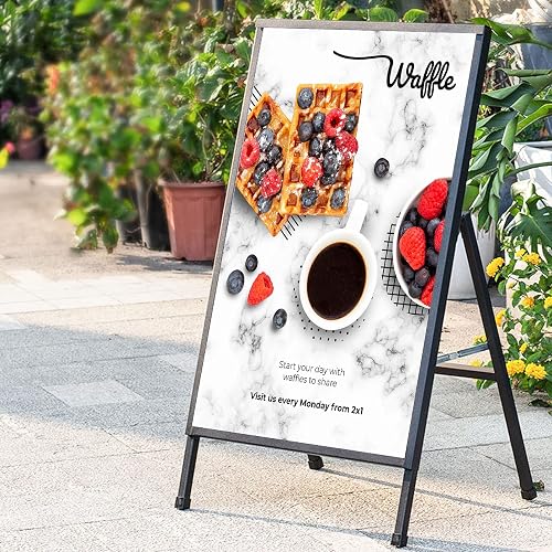 Heavy Duty A- Frame Sidewalks Poster stand 24 x 36 Inch Outdoor