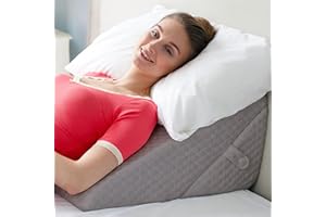 BEKWEIM Adjustable Bed Wedge Pillow for Sleeping - Wedge Pillow for Sleep Apnea, Gerd, Acid Reflux Relief, Post Surgery - Foam Wedge for Back Pain Relief, Sleep Apnea Pillow Wedge or for Seniors