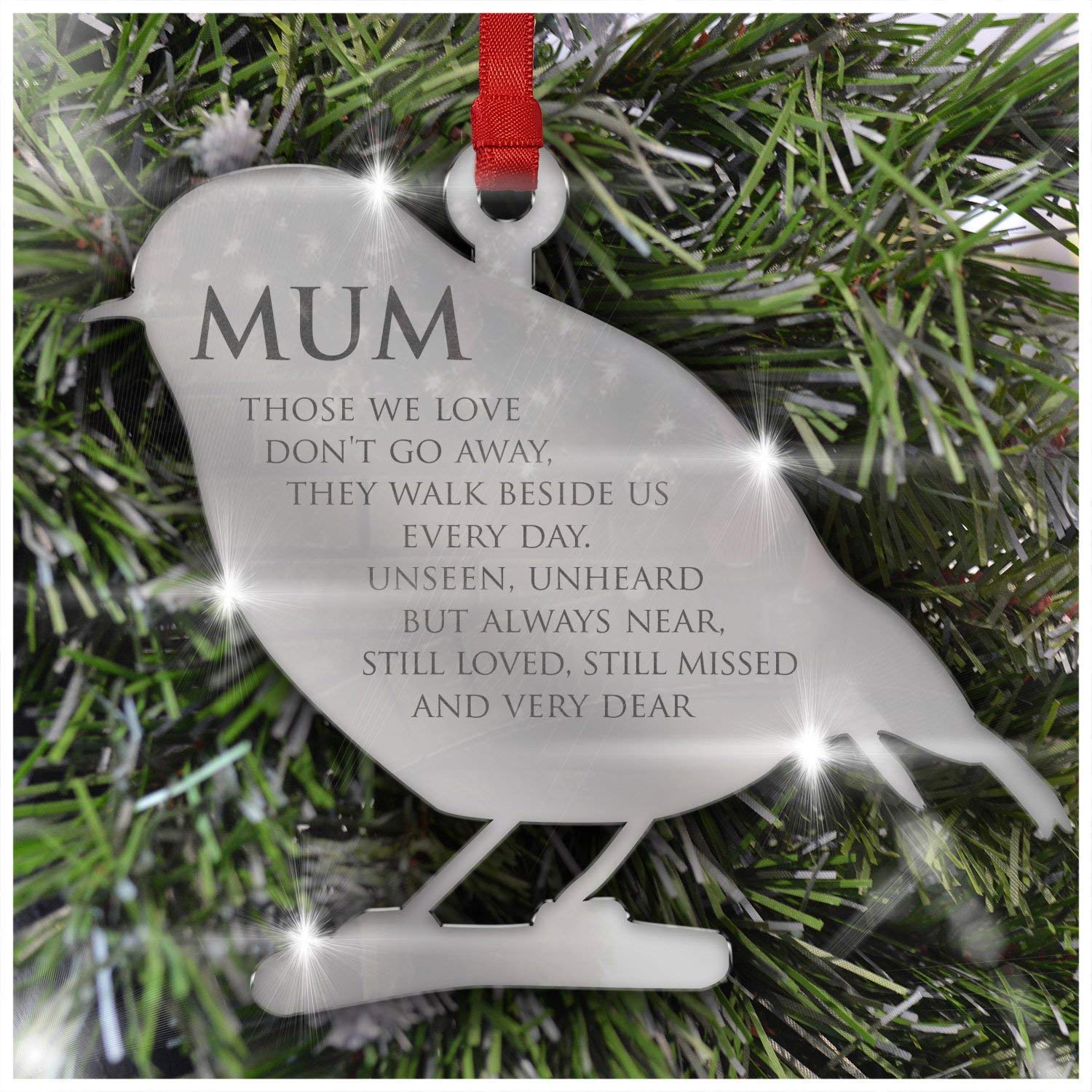 Remembrance Christmas Tree Decoration Personalise With A Name