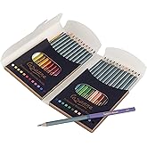 Creative Mark Cezanne Watercolor Pencil Set of 24 - Professional Artist Quality Soft Core Leads for Watercolour Painting, Coloring, Drawing, Layering, Blending, Shading, Use Wet or Dry