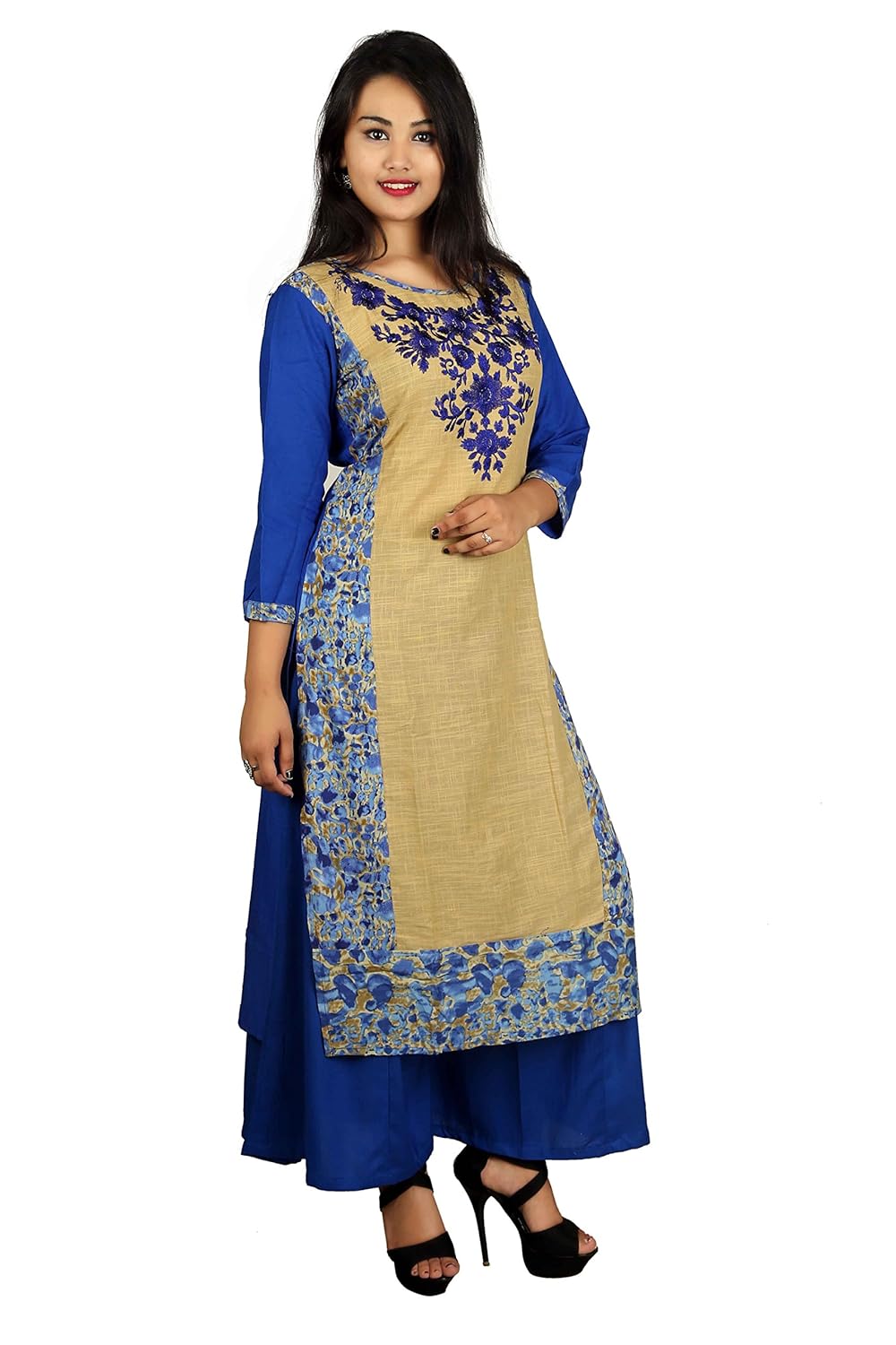 attire fashion women's cotton party wear kurti