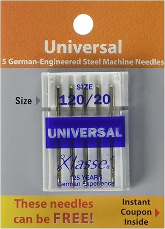 Amazon Com Tacony Corporation Klasse Universal Machine Needles 1 5 Pkg