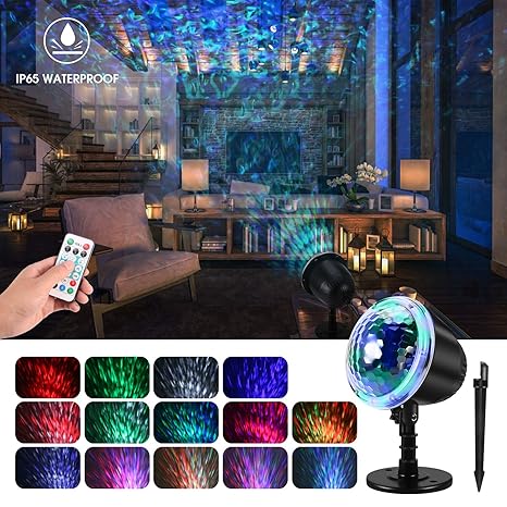 mimoday Lampara Proyector con Control Remoto, Lámpara de ...