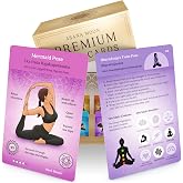 Asana Moon Premium Yoga Cards Deck &ndash; 108 XL Flashcards with 120+ Poses, 12 Sequences, Cues &amp; Sanskrit | Gift for Women, Yoga Teachers &amp; Lovers | Beginner to Intermediate