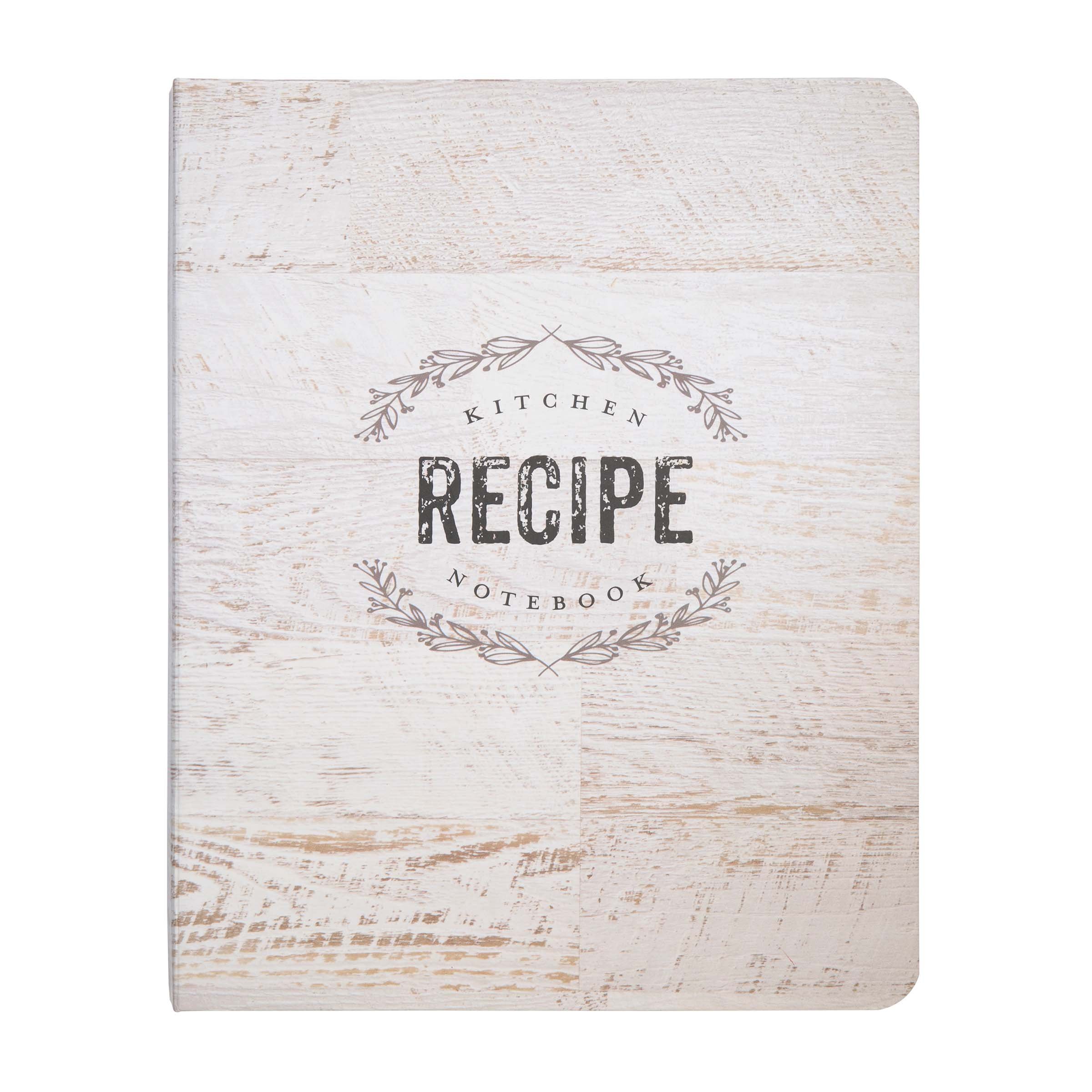 C.R. Gibson Wood Panel Rustic Spiral Recipe Journal, 100 Pages, 7.25" x 9" (QMR-18687) — image 1