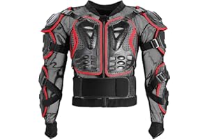 GOHINSSTAR Motorcycle Protective Jacket Full Body Armor Protection Dirt Bike Gear ATV Protective Safety Gear Riding Racing Armor Motocross Protector Jacket Men Women For Off-Road Motorbike Cycling Skiing Skating