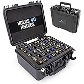 CASEMATIX 13" 40 Folding Knife Case - Waterproof Pocket Knife Holder and Knife Box Organizer Fits 40 Folding Knives, Swiss Army Knives &amp; More Up To 5" Folded in Lockable Knife Storage Case
