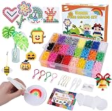 BLOT Fuse Beads Kit 24 Colors 5mm with Pegboards Tweezers Paper Keyrings view 1