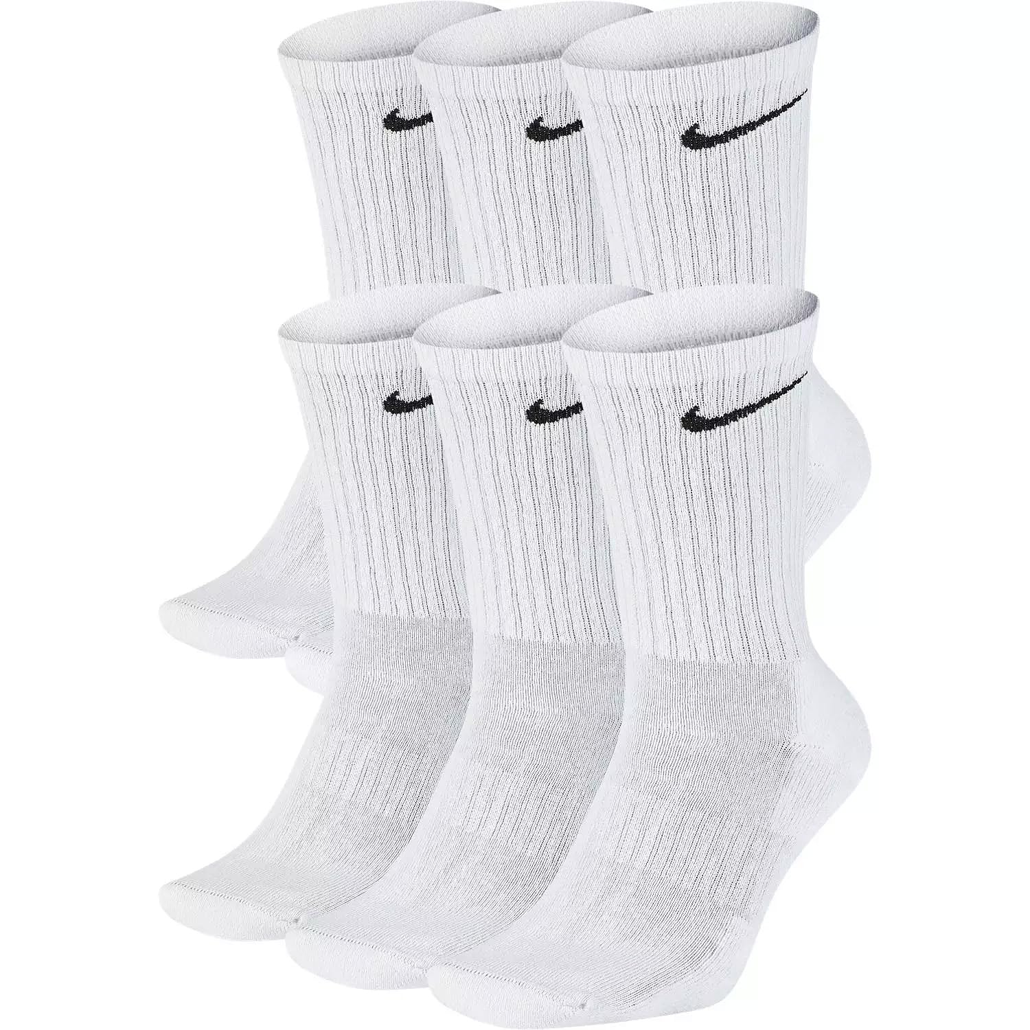 Nike Nike Unisex Adult Everyday Cushioned Training Crew Socks (6 Pairs)