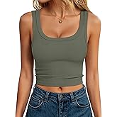 ANRABESS Tank Tops for Women Scoop Neck Crop Sleeveless Top Summer Going Out Basic Tee Cute Ribbed Slim Shirts Clothes 2026