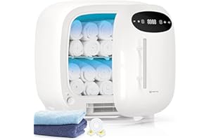 Keenray Hot Towel Warmer Cabinet, 13L Professional Towel Heater, Spa Towel Warmer with Digital Screen, Adjustable Timer and Delay, Customized Fragrance, Heat Dry & Wet Towels for Spa, Salon, Home