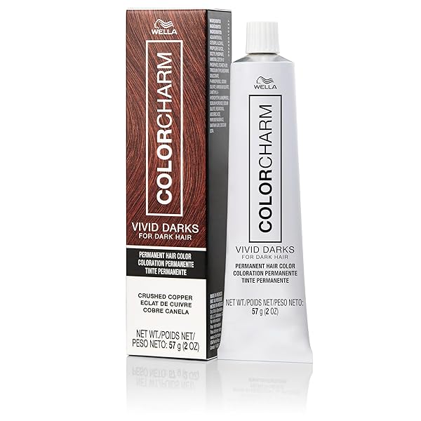 COLORCHARM VIVID DARKS | PERMANENT CREAM COLOR | VIBRANT COLOR FOR DARK HAIR | NOURISHING VEGAN FORMULA | NO BLEACH NEEDED | CRUSHED COPPER | 2 FL OZ
