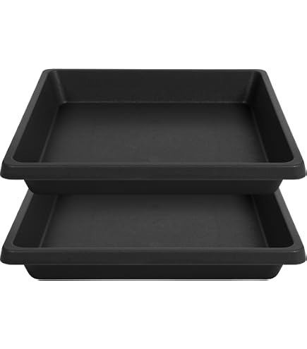 NIMYAU Square Plant Saucer 20 Inch 2 Pack 16 18 20 Extra Large