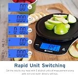 Etekcity Digital Kitchen Scale with Removable Bowl 11lb/5kg Backlit Display view 2