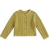 Newborn Baby Girls Knit Cardigans Long Sleeve Crewneck Hollow Knit Thin Sweater Toddler Button Tops Coat Outwear