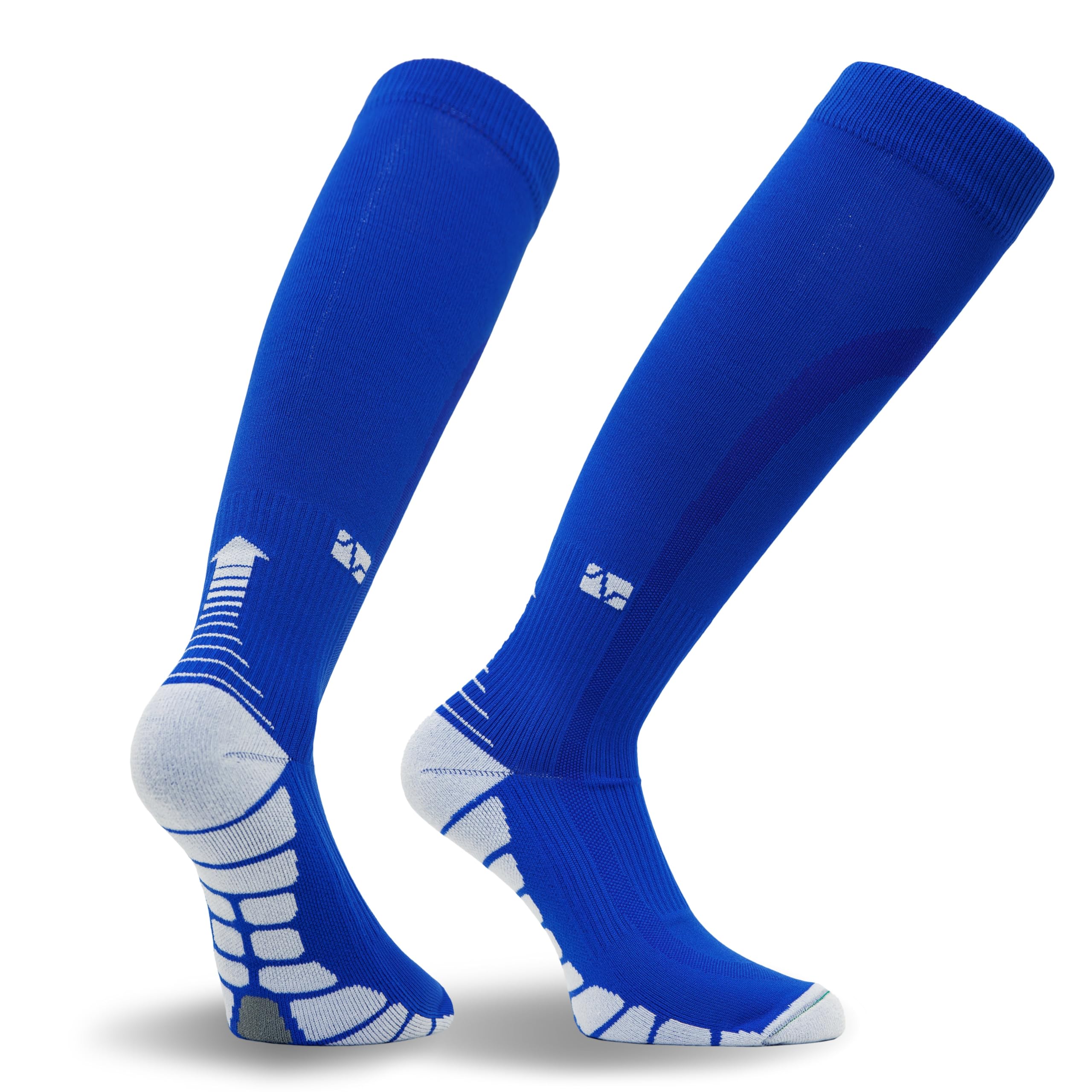 Vitalsox Original Calcetines de compresión graduados de rendimiento unisex - Azul - Grande