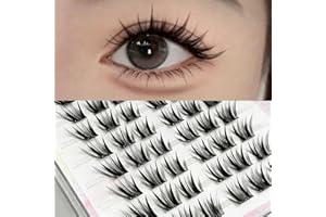 60 PCS Self-Adhesive False Eyelash Clusters with Thin Segmented Design – Lightweight Wispy Lashes for Everyday Dramatic Look