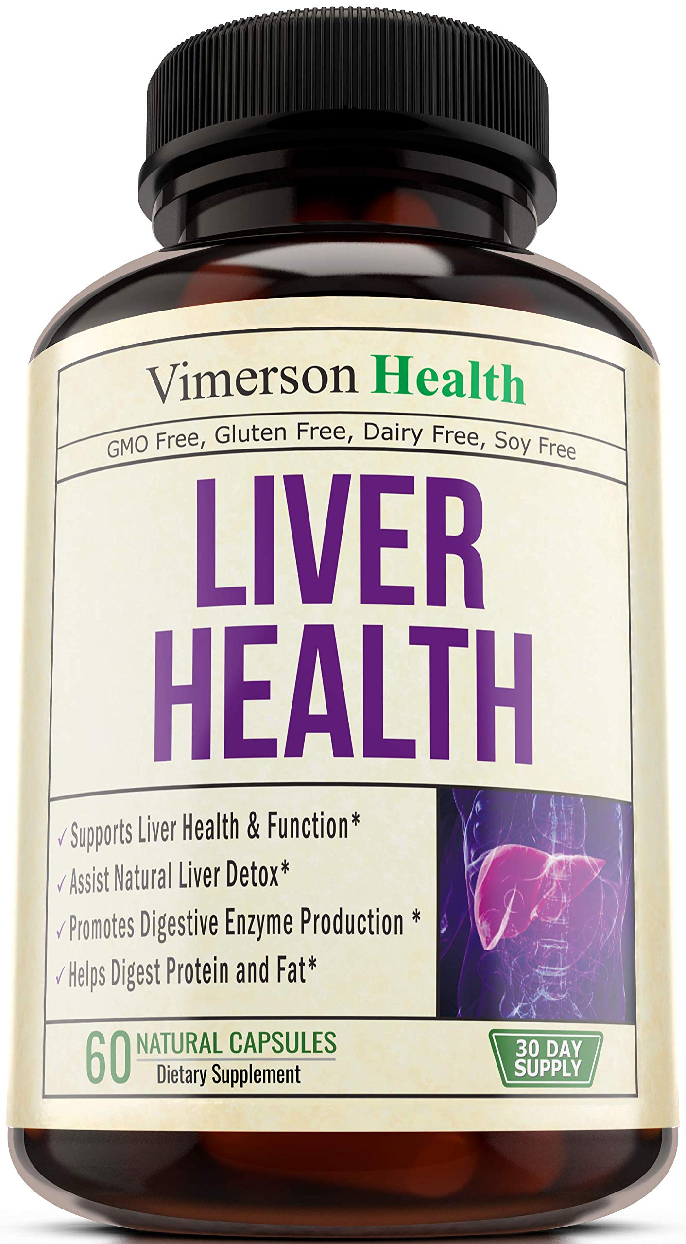 Liver Cleanse & Detox Support Supplement Natural Herbal Blend with