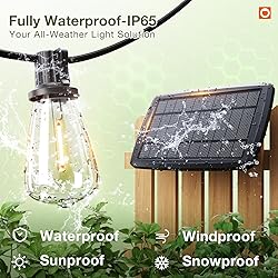 addlon 78(72+6) FT Solar String Lights