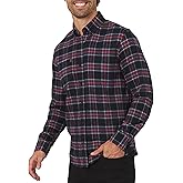 Chaps Men's Classic Fit Long Sleeve Button Down Stretch Flannel Casual Woven Shirt (S-2XL)