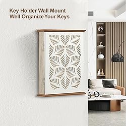 AHUONEL Wooden Key Holder - Wall Mounted Key Rack