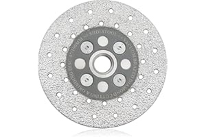 SHDIATOOL Diamond Granite Cutting Wheel for Marble Quartz, 4 Inch Fast Cutting Grinding Shaping Diamond Disc for Angle Grinder with 5/8-Inch-11 Thread