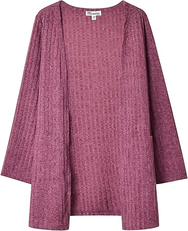 GRAPENT Girls Open Front Long Sleeve Cardigan Pocket Sweater Outwear 4-13 Years