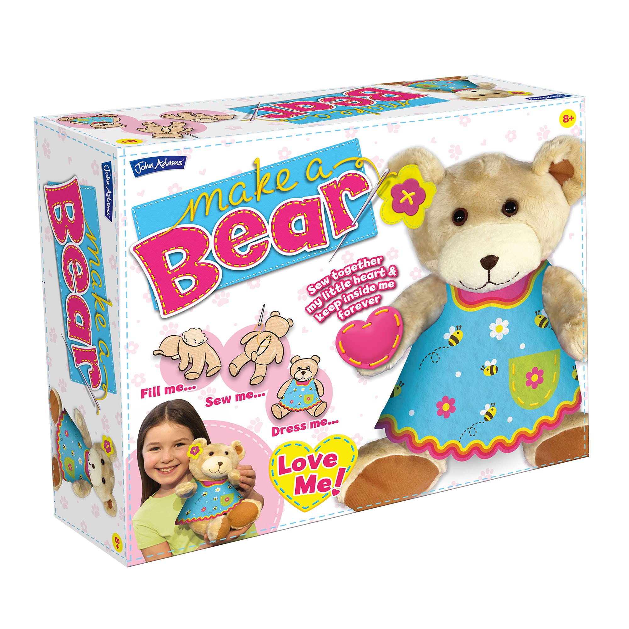 John Adams Make a Bear: Make, sew and Dress Your own Cuddly Bear, Arts & Crafts for Ages 8+