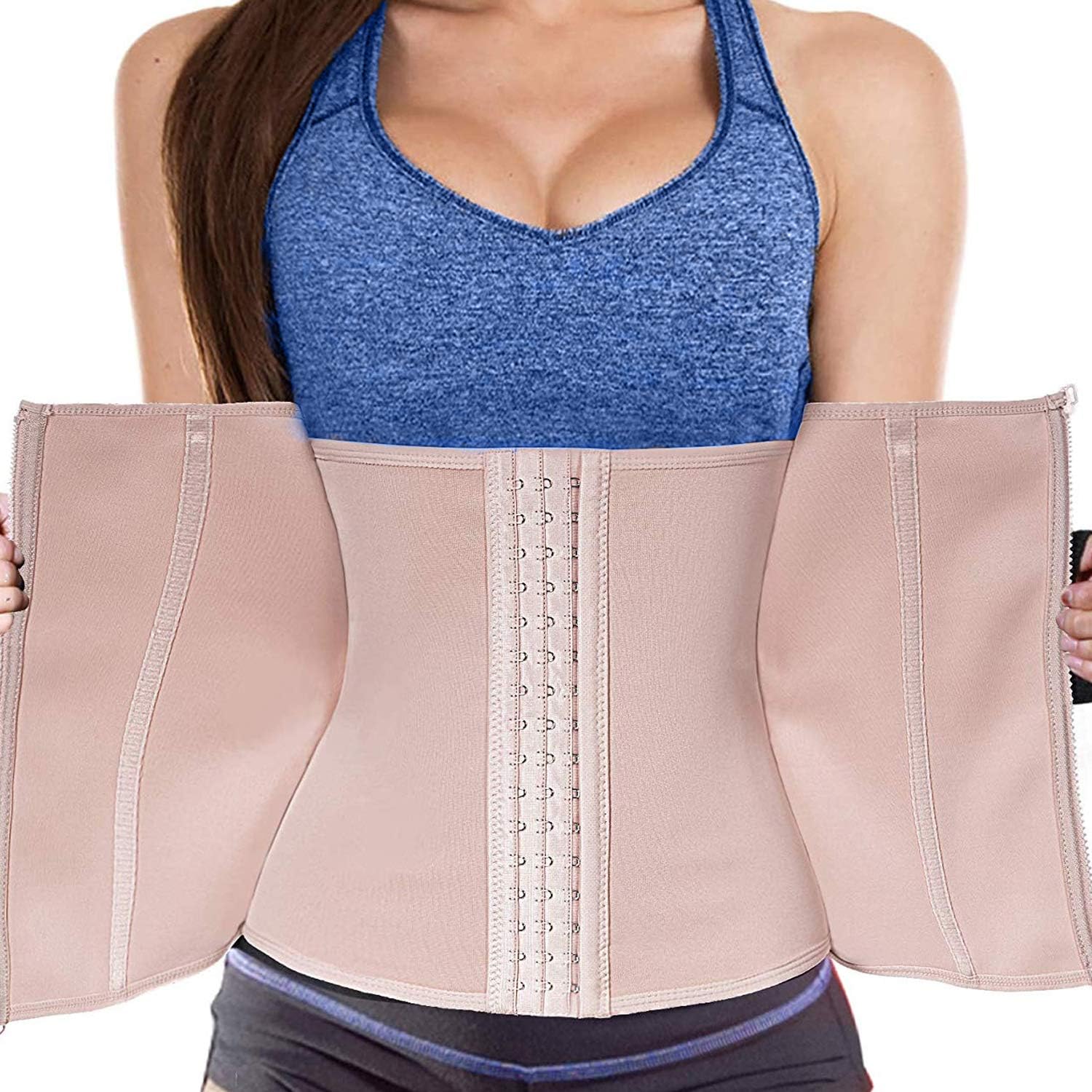 MIRANCO Women's Hot Sweat Slimming Neoprene Shirt Waist Trainer Corset Vest Tummy Control Body Shaper for Weight Loss