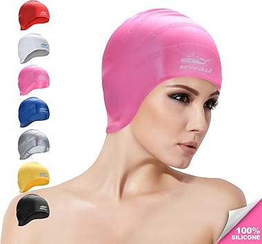 pink swim hat