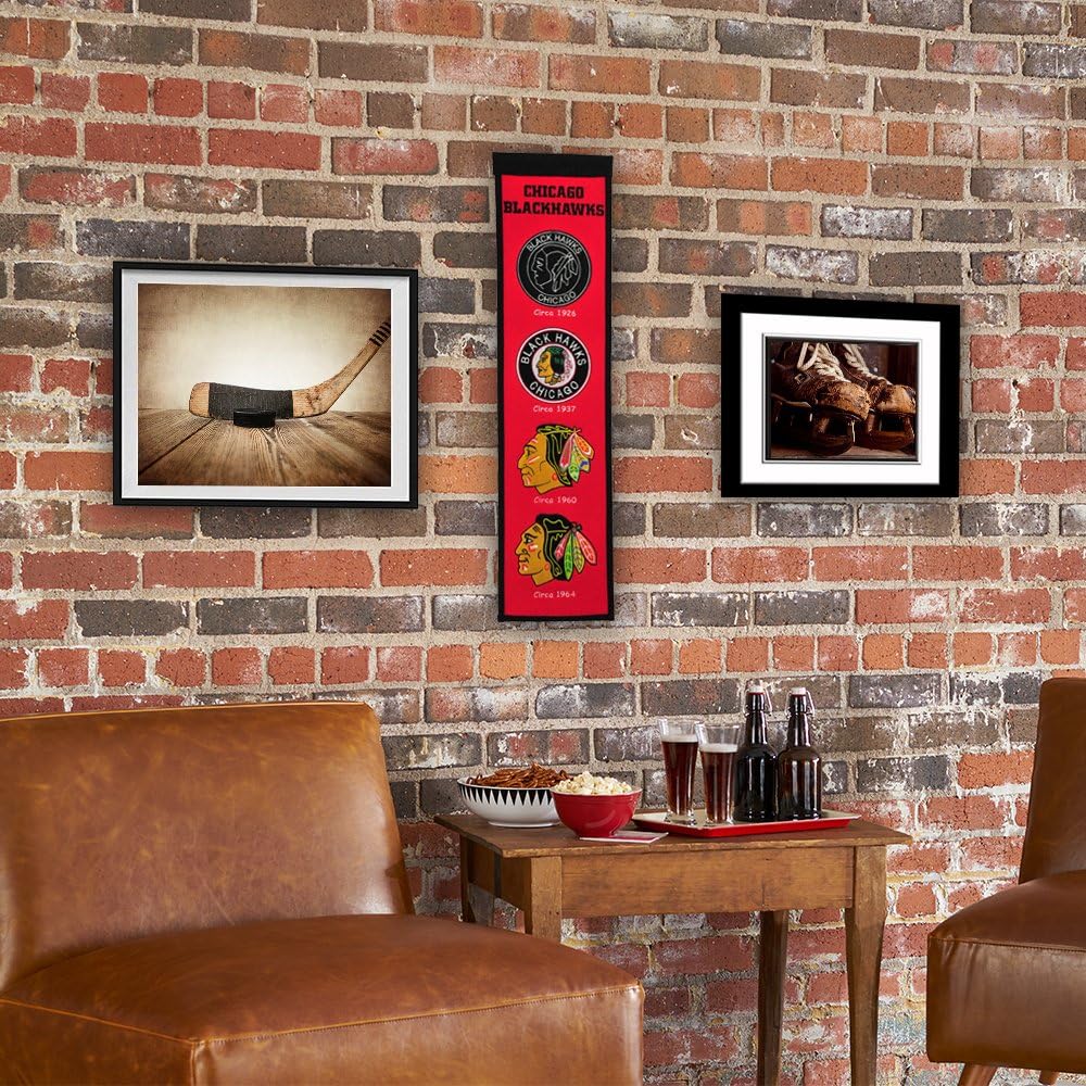 Winning Streak Sports NHL Chicago Blackhawks Heritage Banner - Wall Decor for Sports Fans : Sports Fan Wall Banners : Sports & Outdoors