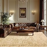 Living Room Area Rugs 8x10: Beige Ultra Fluffy Non-Slip Floor Carpet for Bedroom Living Room Home Office, Soft Shag Rug Home Decor (Beige 8x10 Feet)