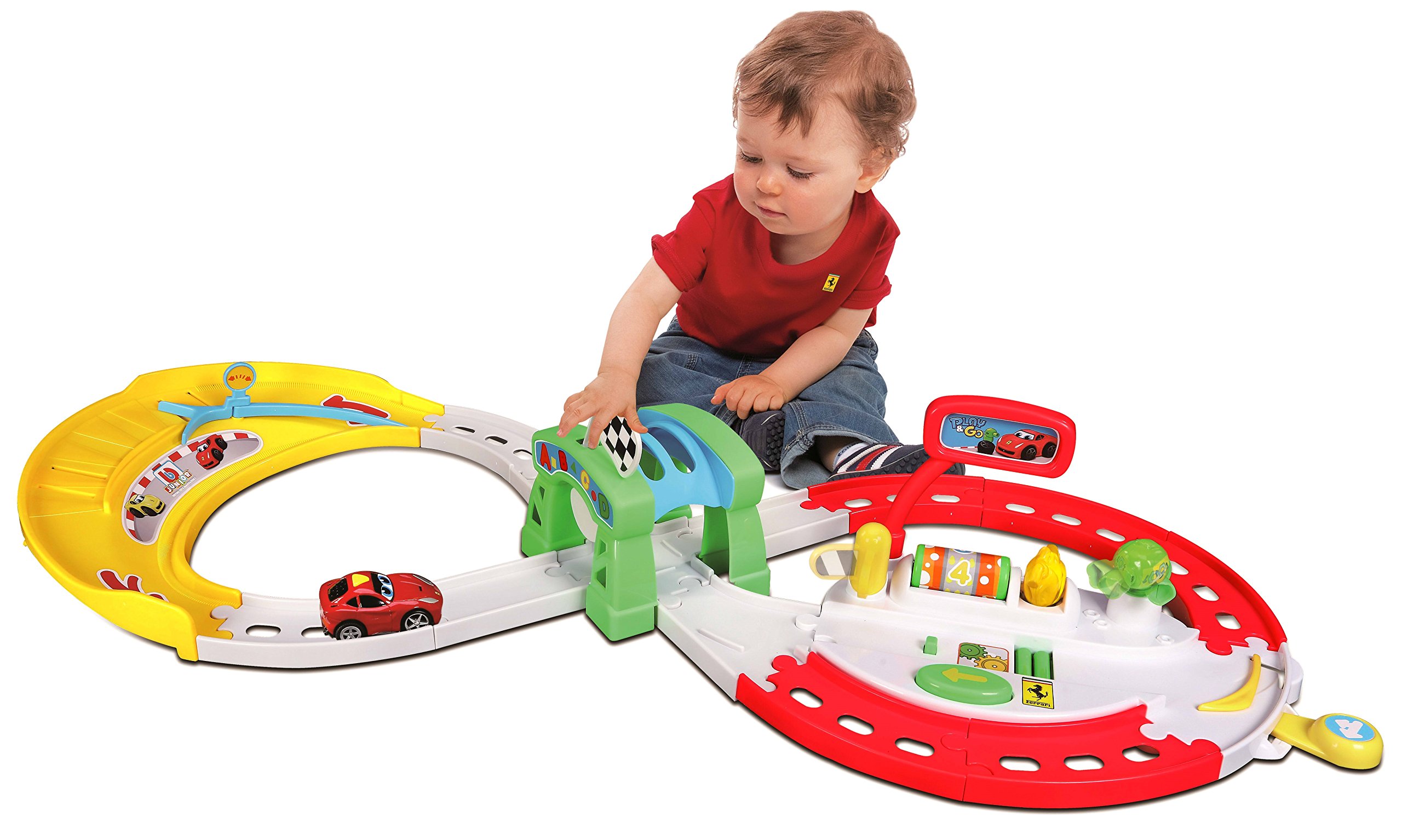 Bburago Junior 16-88802 Ferrari F12berlinetta - Rock 'n Raceway with Test Track Vehicle Toy