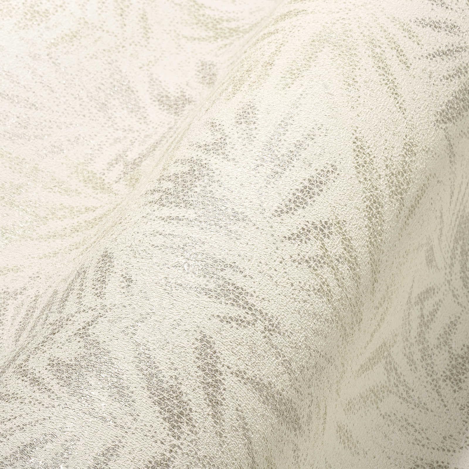 Livingwalls Travel Styles Non-Woven Wallpaper - Plant Wallpaper in White and Grey - Stylish Wall Wallpaper for Various Rooms in 10.05 m x 0.53 m