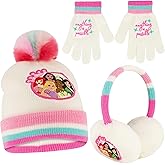 Disney Girls' Winter Earmuffs and Kids Gloves Set, Princess for Ages, Age 4-7
