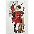 2025 Wall Calendar [12 pages 8"x12"] Norman Rockwell Awesome Girls Magazine Cover Art Vintage Poster