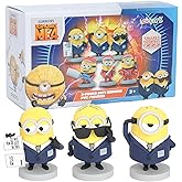 YOLOPARK Despicable Me 4 Toys,Collectible Minions Agent Assortment Set Decor Figures,3 Inch Minion Home Decorations for Desk and Shelf, Holiday Birthday Gifts for Ages 3 and Up