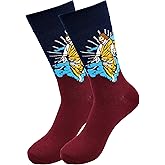 Real Sic Fun Socks for Men and Women - Cozy Cotton Dress Socks with Colorful Designs - Cool, Casual, Wacky Patterned
