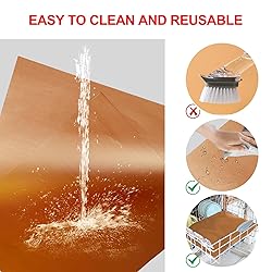 UBeesize 2 Pack Nonstick Copper Grilling Mats for