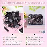 BELICOO 60 PCS Hair Rollers with Clips 5 Sizes 60/48/36/25/15mm Velcro view 4