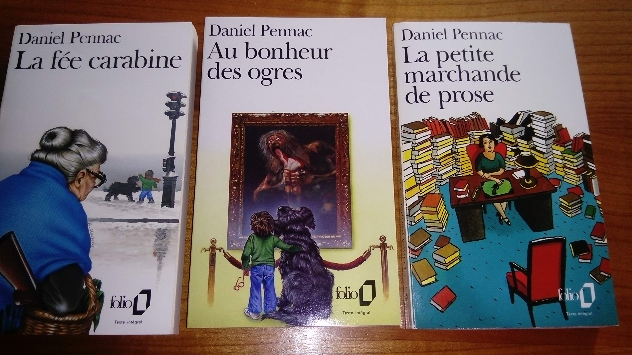 Amazon Fr Coffret Pennac Folio Au Bonheur Des Ogres La Fee Carabine La Petite Marchande De Prose Livres